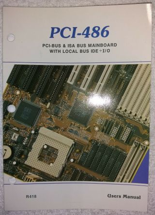 34 - Vintage 486 Motherboard w/ CPU and RAM 3