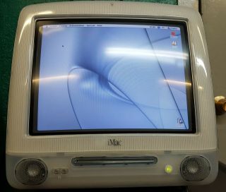 Apple iMac PowerPC G3 500 MHz 30 GB HDD 128 MB RAM DUAL OS 9 Graphite 2