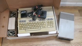 Vintage Computer Commodore 128 With Power Cord &1541 Drive Box
