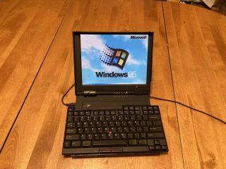 Rare Ibm Thinkpad 701c Butterfly Keyboard Laptop 80486dx4 75mhz 40mb Ram 2630