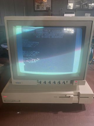 Commodore 128D Computer with keyboard and 2