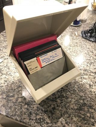 Vintage Ibm Floppy 8” Inch Diskettes Rare Case Holder Computer Software