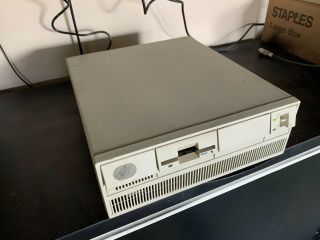 Vintage Ibm Ps/2 Computer Powers On