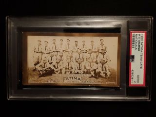 1913 T200 Fatima Team Card Pittsburgh Nationals Pirates Psa 2 Honus Wagner