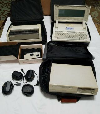 Rare Vintage 1984 Hp 110 Portable Computer & Hp 9114,  Thinkjet Printer,