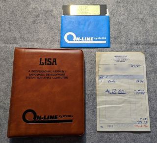 Lisa Apple Ii Sierra On - Line Systems Vintage Computer Programming Software 1981