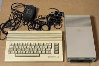 Vintage Commodore 64 C64 Computer W/ Power Supply,  1541 Floppy Drive