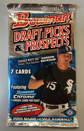 2009 Bowman Chrome Draft Picks Hobby Pack - Mike Trout Auto?