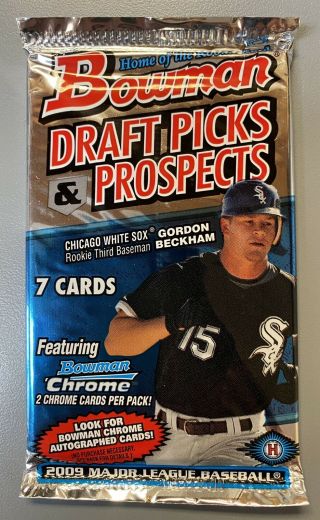 2009 Bowman Chrome Draft Picks Hobby Pack - Mike Trout Auto? 3