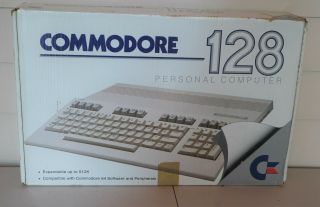 Commodore 128 Computer - - W/ Power Supply,  Peripherals And Box