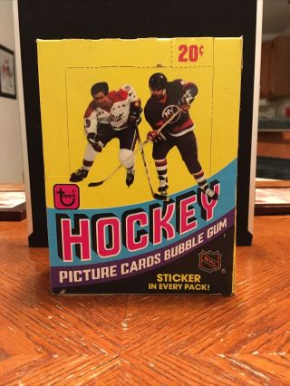 1978 - 79 Topps Hockey Box 36 Packs Mike Bossy Rookie Year