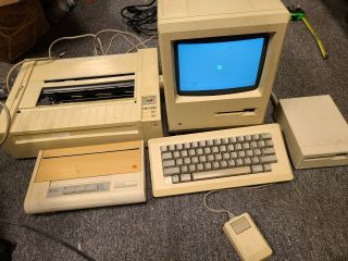 Apple Macintosh 512k Computer,  Kybrd,  Mouse,  Printer,  Kodak Pic,  Ext Drive,