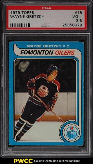 1979 Topps Hockey Wayne Gretzky Rookie Rc 18 Psa 3.  5 Vg,