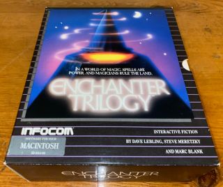 Infocom Enchanter Trilogy For Apple Mac Macintosh Computer Game 3.  5 " Floppy Disk