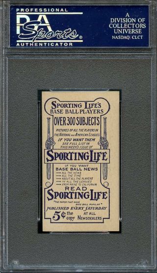 1911 M116 Sporting Life TILLIE SHAFER - SCARCE SERIES - PSA 8 - LOW POP 6 2