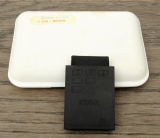 Rare Vtg 256k Ram Memory Module/card W/battery For Sharp Pc - 1600 Pocket Computer