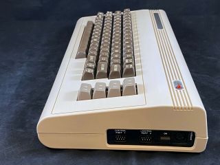 Early Commodore 64 Silver Label Computer - Cleaned & w/ PSU & Joystick 2