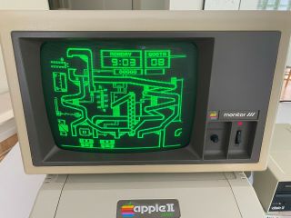 Vintage Apple II Plus Computer,  Monitor III,  Disk Drive - and 3