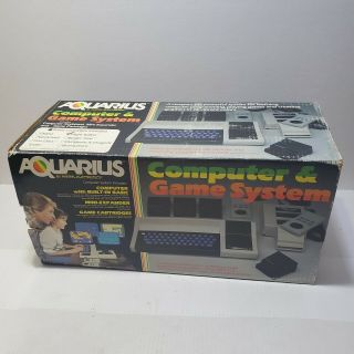 Vintage Mattel Aquarius Home Computer System Video Game Console 5931 Open Box