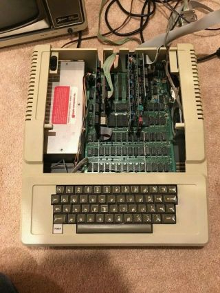 Apple II Computer with Monitor/Disk Drives - 2