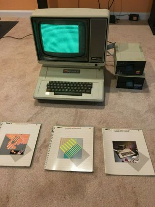 Apple II Computer with Monitor/Disk Drives - 3