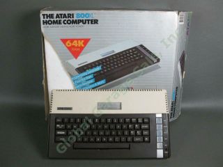 Vintage Atari 800xl Home Computer 1984 Summer Olympics Box 64k Ram Nr