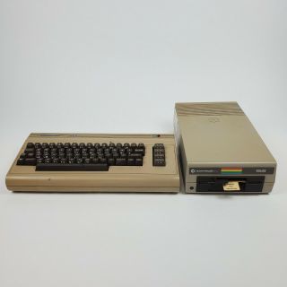 Commodore 64 & Single Drive Floppy Disk Model 1541