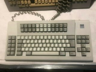 Vintage Ibm Keyboard 09f4230 Xxrare Space Saver 1989 Great Shape Cleaned -