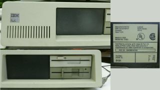 Vintage IBM 5150 PC Two 5.  25 