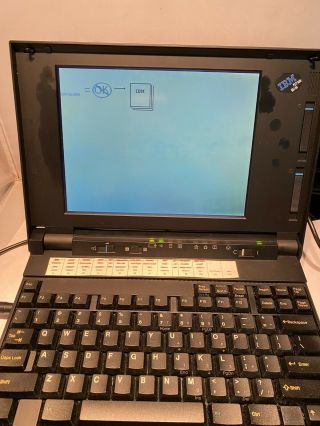 Vintage IBM Portable Personal Computer PS/2 Note N51SX LAPTOP BOOTS WOW 2