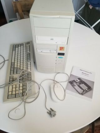 Pentium Mmx 233mhz 64mb Pc W/ Mouse And Keyboard.  Windows 95 Voodoo 1 3dgfx Sb16