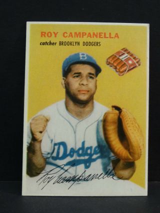 Rare 1954 Wilson Franks Roy Campanella Brooklyn Dodgers No Creases - Hbv$1,  500