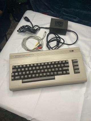 Commodore 64 Computer Good With Oem Power Supply & Rca Cable