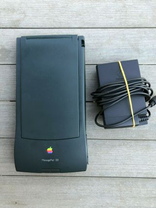 Apple Newton Messagepad 120 - With Adapter And Pen