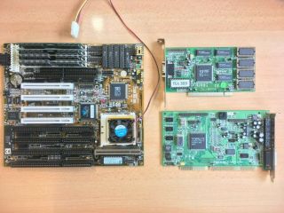 SOYO SiS 496 497 Socket 3 PCI VESA VLB ISA Motherboard CYRIX DX2 80MHz 24MB RAM 2