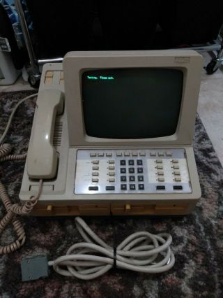 Rare Rolm Ibm Model 46528 Terminal Phone Computer W/keyboard 46511
