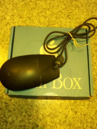 Rare Black Apple Desktop Bus Mouse Ii - For Macintosh Tv.