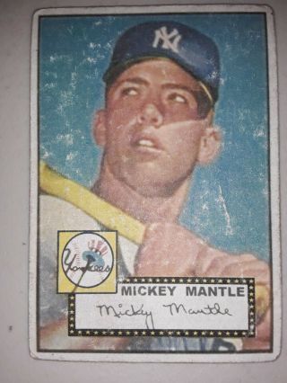 1952 Topps 311 MICKEY MANTLE Rookie York Yankees PSA ?AUTHTCT Novelty Card 3