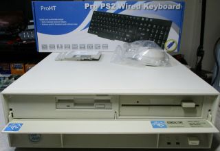 Ibm Ps/1 386 Computer Dos Windows 3.  1 3.  5 5.  25 Floppy Sound Blaster Isa Kb Mouse