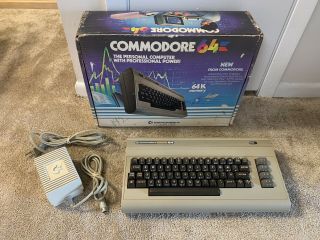 Vintage Commodore 64 Computer W/ Box