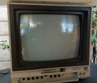 Vintage Commodore 1702 Computer Crt Monitor For Commodore 64 128
