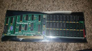 Vintage Ramworks Iii 3 Appl.  Eng.  Apple Ii 1986 Memory Card Board Guarantee 215