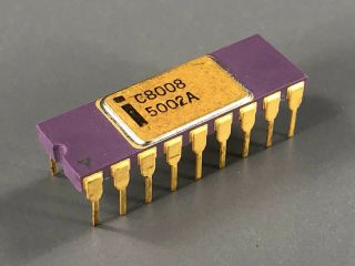 Intel C8008 Microprocessor - The First 8 - Bit Microprocessor - 8008,  Computer Chip