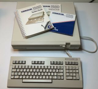 Commodore 128d (cr) Computer W/ Keyboard And Switchless Jiffydos - Great