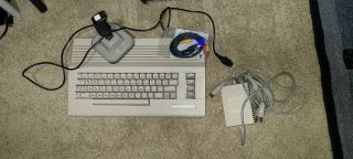 Commodore 64c - Power Supply - Video Cables And Joystick
