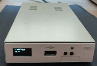 Gotek Floppy Emulator For Amiga In External Drive Case.  Oled,  Speaker Mod