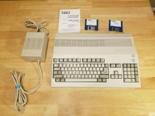 Commodore Amiga A500 1 Mb Computer W Power Adapter,  Workbench 1.  3