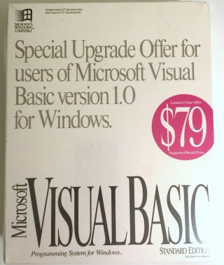 Microsoft Visual Basic 2.  0 For Windows 3.  5 Floppy