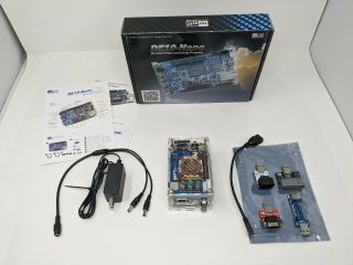 Mister FPGA Setup: IO Board,  USB Hub Board,  128MB SDRAM,  RTC,  Fan,  Case & SNAC 2