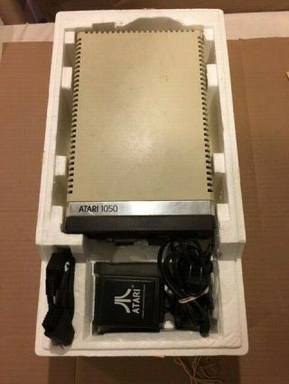 Atari Disk Drive 1050 With Dos 3.  0 Diskette Powers On